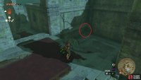 Look for this spot, where you&rsquo;ll find a small hole to crouch through