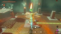 Attach the Flame Emitter to the spinning device to light all of the torches at once.