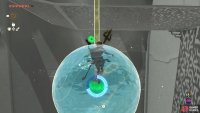 On the other side, use Recall on this orb of water to get to the upper platform.
