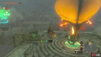 These platforms will have a Balloon you can use to float up to the shrine.