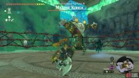 At half health, Kohga will erect a barrier around his body.