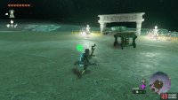 Use the Spring in the arena to launch yourself into the air and shoot him down.