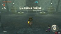 After hitting the light switch, go down the stairs to find the shrine.