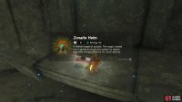 Check the ledge above the light switch to find a chest with the Zonaite Helm.