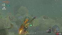 There are numerous constructs on the floating platforms along the way