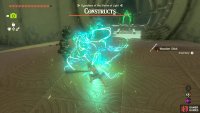 You could do this shrine traditionally, with taking on the Constructs with weapons.