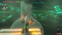 You’ll need to shoot fire arrows at the unlit torches.