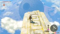 Once you get high enough, you should be able to glide down to the island’s opening