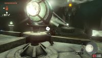 Rotate this mirror to hit the one on the central platform