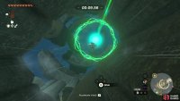 You’ll need to dive through all of the rings to get the shrine to appear.
