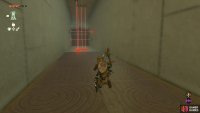 and find yourself in a room with more lasers and a chest containing a key. 