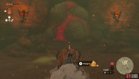 Use !Yunobo&rsquo;s attack to clear the rocks from the cave.