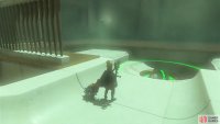 Placing the ball into the bowl to unlock the exit door