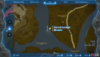 The location of the cliff edge from which you can jump to find the Hyrule Castle Moat East Chasm.