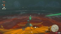 Use the bridge to reach the crystal and use Ultrahand to pick it up.