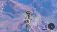 then glide into the open top of the tower.