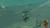 just use Recall on one when it lands to ride it up and glide off towards the tower.