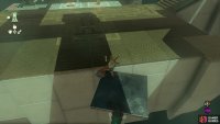 Use a spinning platform to cross a gap,