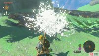 Toss the Splash Fruit (or other watery item) at Bazz to free him,