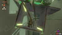 then jump into the vehicle’s box as it approaches and ride it to the end of the shrine.