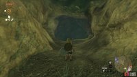 Approach from the east to find a chute leading into the depths.