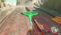 Use Ultrahand to position wing devices for launch,
