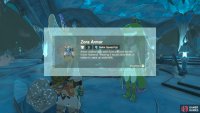 Give the Ancient Arowana to Yona to get the repaired Zora Armor.