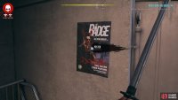 Interact with The Badge poster in the back left corner.