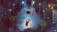 Light the right path first, then the left to uncover a hidden entrance.