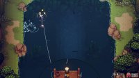 Some fish jump out of the water, allowing you to stun them temporarily.