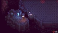 There is a chest on this little platform right before the illusion section.