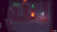 Push the first crystal block onto the green tile here.