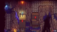 Jump onto the left platform to make the right one rise.