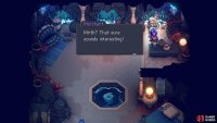 Follow the whirlpool underwater to reach this house, where you can speak to this NPC to gain a shopkeeper.