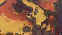 The cracked ground spots require you to jump from a higher ledge.