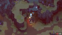 The chest will be hidden behind the crystals.