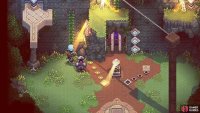 Lighting the left path will make vines grow at certain spots.