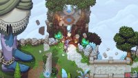 Go here and interact with the diamond to go to the inn in the Cloud Kingdom.