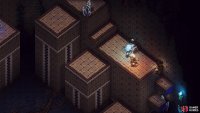 Climb the ledges to find a chest and to stand on the other two platforms.