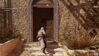 The front door is barred, so you’ll have to find another way inside.