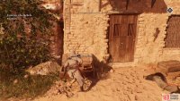 The crate next to the one building will be another clue.