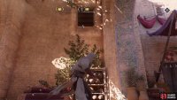 The one you need is inside the building, so climb through a window to get to them.