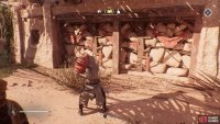 Use it to blow up this weakened wall on the back of the building.