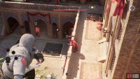 Use your Throwing Knives to start eliminate the guards inside the compound.