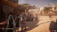 You can walk into and blend in with crowds to avoid guards.