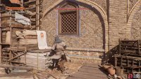 Climb the scaffolding at the back of Doctor Hassan’s laboratory.