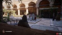 After leaving the office, sit down on the bench and eavesdrop on the doctors in the square.