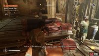 Interact with the items in the stall until the merchant tells you about the hairpin.