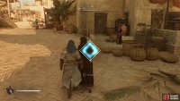 You&rsquo;ll see the white outline get closer to the blue border after pressing the interact button.