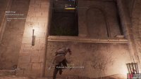 Climb the recessed wall on the eastern side to reach the ramparts.